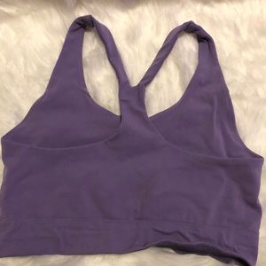 purple XL stretchy sports bra
